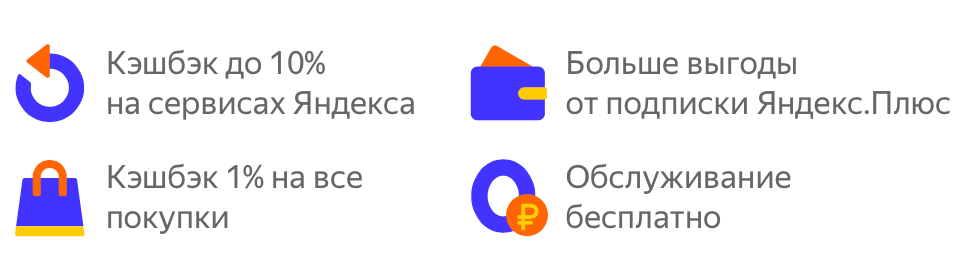 Дебетовая карта Яндекс Плюс
